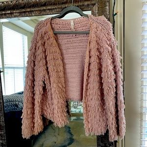 Pink cardigan